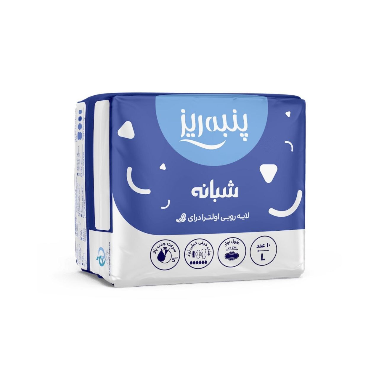نوار بهداشتی شبانه نازک بزرگ پنبه ریز